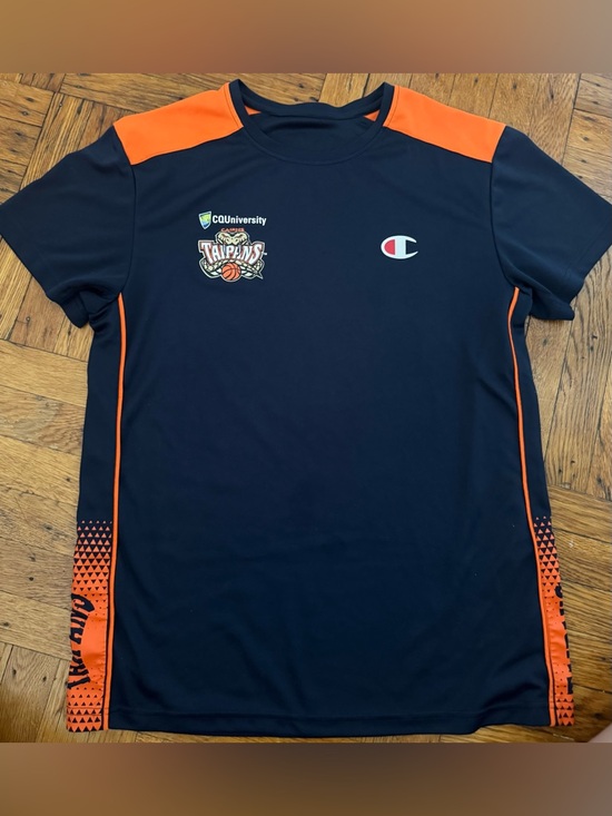 Champion Other - Champion NBL Taipans Navy and Orange Athletic Tee